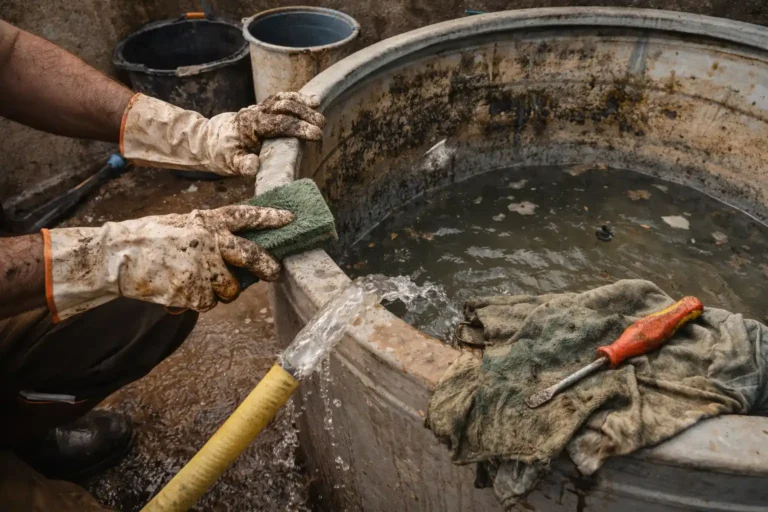 أكثر الأخطاء الشائعة عند تنظيف خزانات المياه