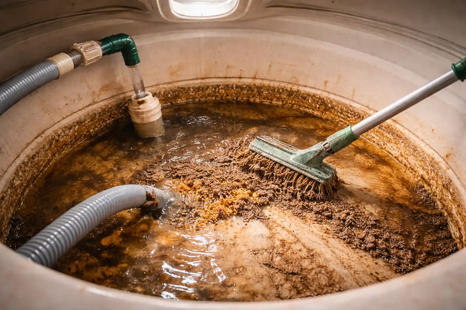 الفرق بين تنظيف الخزان وتعقيمه