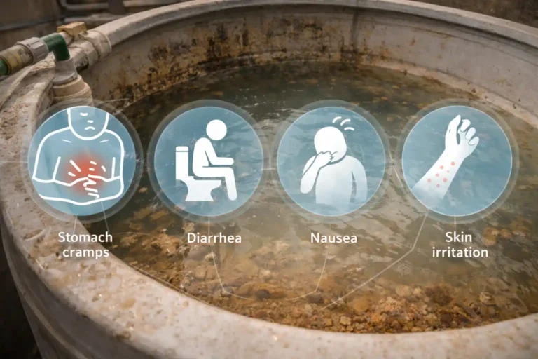 تأثير المياه الراكدة في الخزانات على الصحة