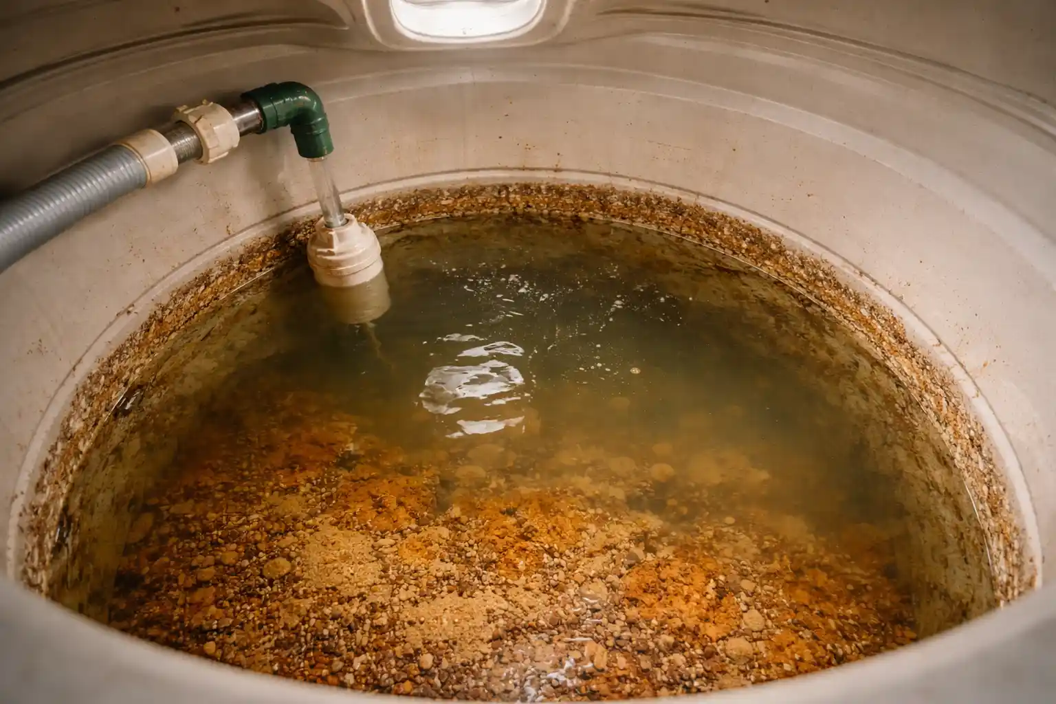 كيف تتكون الرواسب داخل خزانات المياه؟