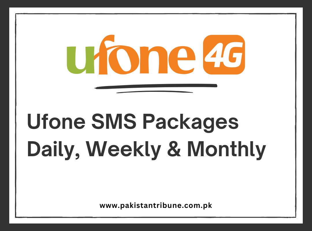 Ufone SMS Packages Daily, Weekly & Monthly
