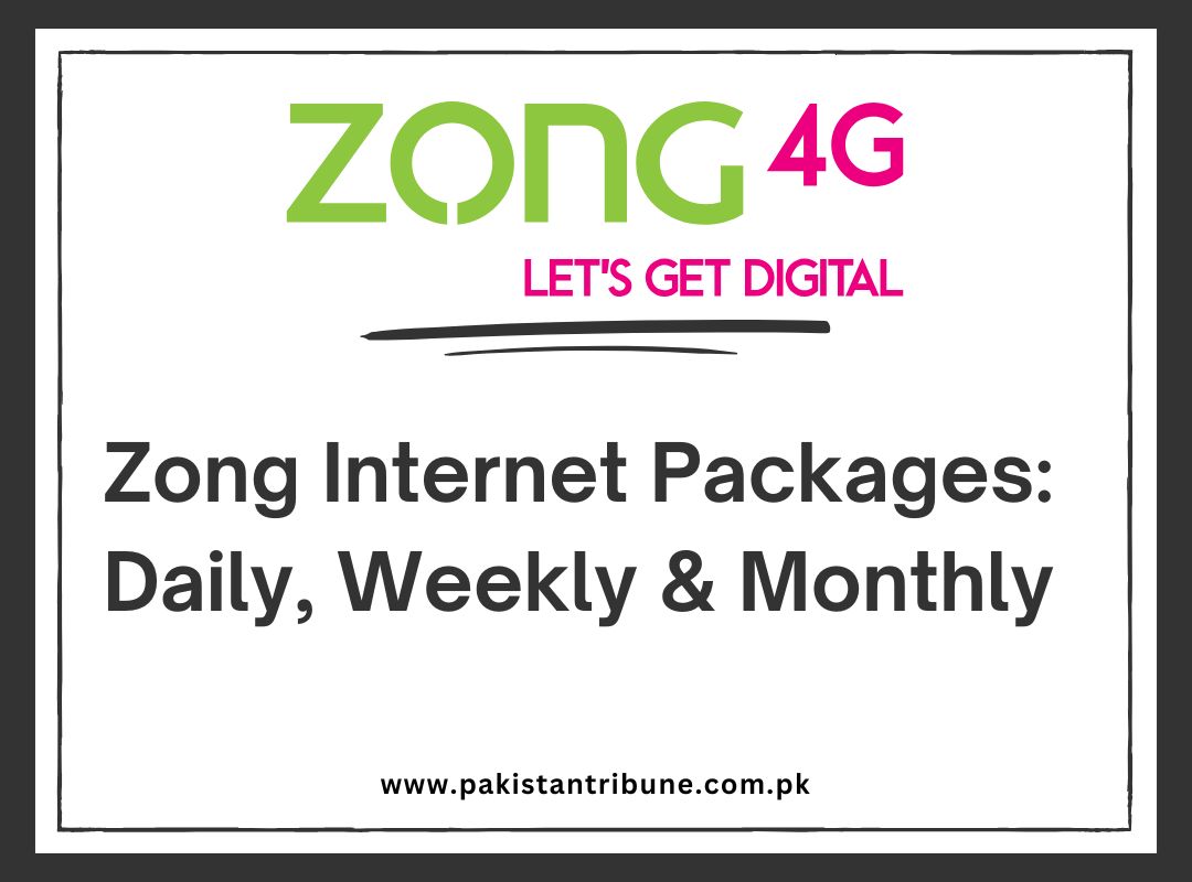 Zong Internet Packages Daily, Weekly & Monthly (1)